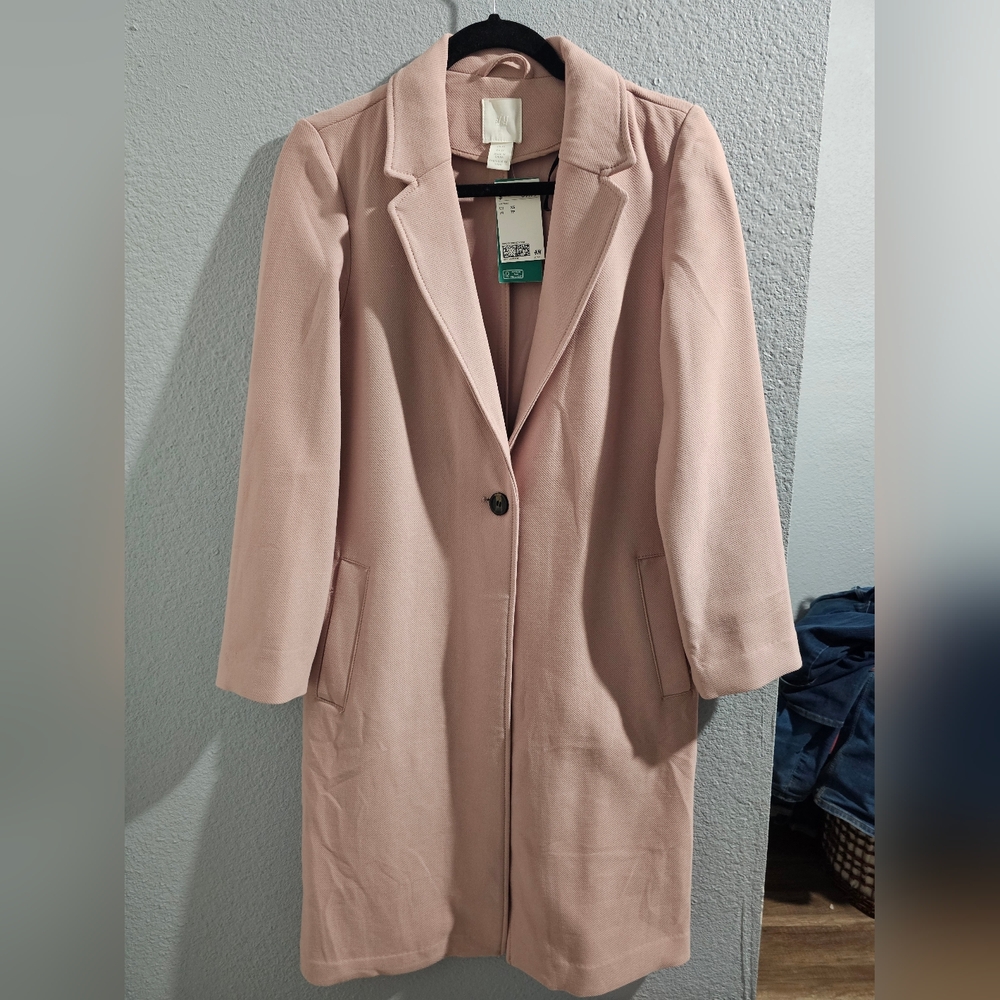 H&M Blush Pink Trench Coat